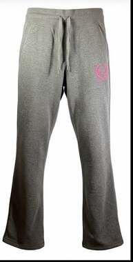 Aéropostale Sport Gray Drawstring Sweatpants with Pink Embroidered Logo